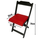 Conjunto Dobrável 70x70 Com 4 Cadeiras Estofadas