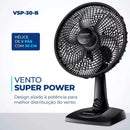 (COMPRE 1 E LEVE 2)Ventilador De Mesa Super Power  Preto(FRETE GRATIS)