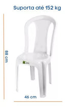 Cadeira De Plástico Resistente Área De Lazer