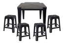 Conjunto de Mesa + 4 Banquetas em Plastico