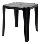 Combo Mesa Quadrada + 4 Cadeiras Iguape + 2 Banquetas Preta