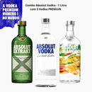 Combo Absolut Vodka - 1 Litro com 3 Vodka PREMIUN