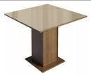 Sala Jantar Estofada Mesa Tampo Vidro 4 Cadeiras Madesa Anaju Rci Cor Rustic/Imperial MDJA0401387GSIM