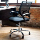 Cadeira De Escritório Preto - Mesh Giratoria