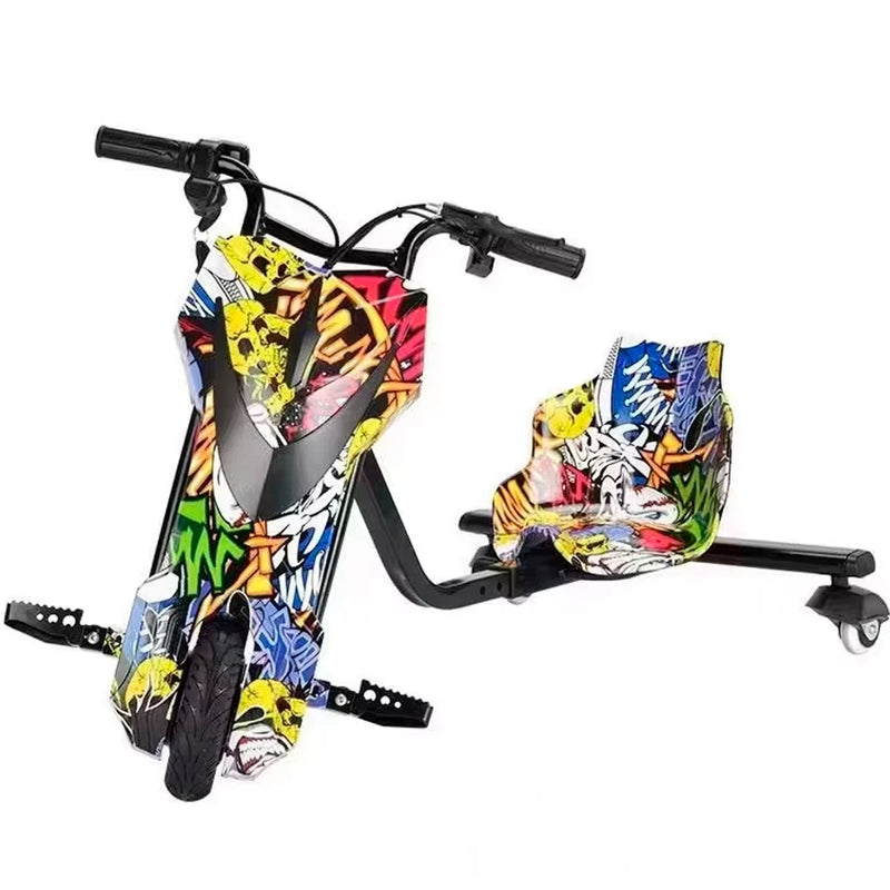 Patinete Elétrico 3 Rodas Triciclo Infantil 3 Drift 250w Várias Estampas 3 Velocidades