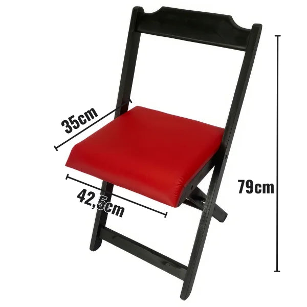 Conjunto Dobrável 70x70 Com 4 Cadeiras Estofadas LP