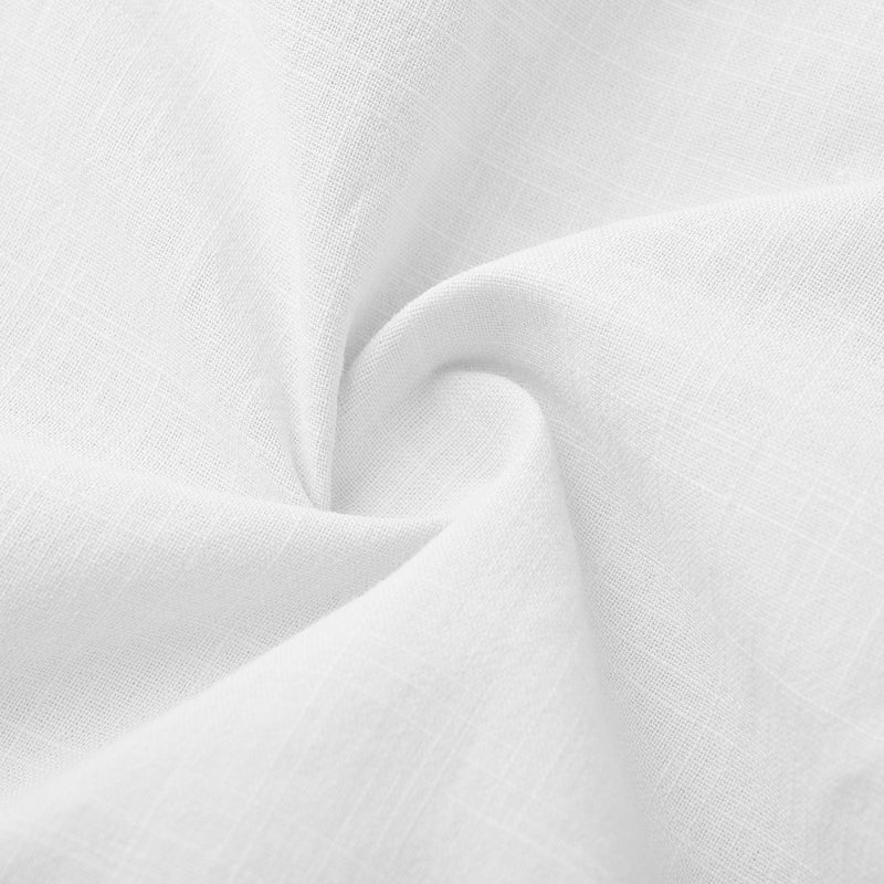 SMihono Womens Summer Dresses Lightweight Loose Crewneck Sleeveless Comfy Cotton Linen Dress Solid Flowy Midi Beach Dress White L