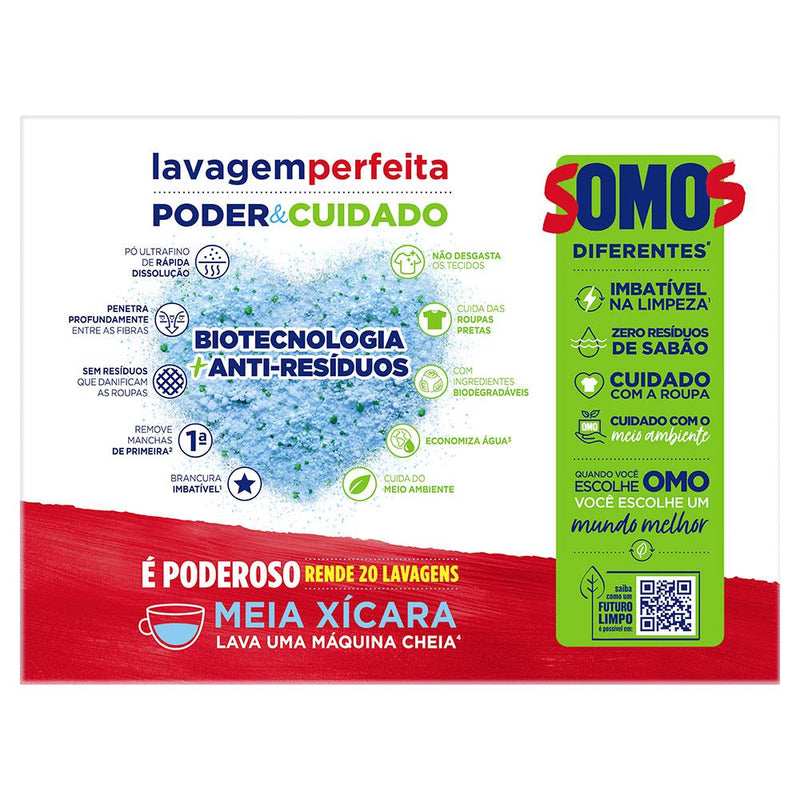 Kit 6 Caixas de sabão Omo Em Pó - 800g Lavagem Perfeita + 2 Amaciante Downy Brisa de verão em galão 3 L