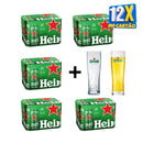 Super Combo Cerveja Heineken Sleek Pack 12 Latas 350ml  (Compre 4 leva 5 + Dois Copo) Personalizado. LP