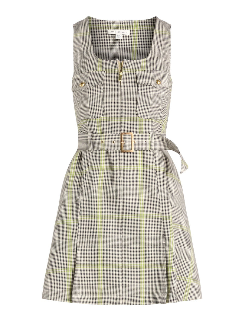 Free Assembly Women’s Belted Utility Mini Dress, Sizes XS-XXL