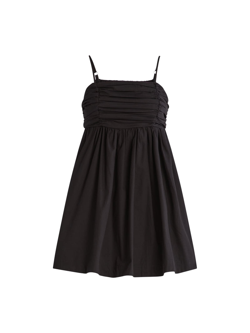 Free Assembly Women's Pleated Cotton Mini Dress, Sizes XS-XXXL