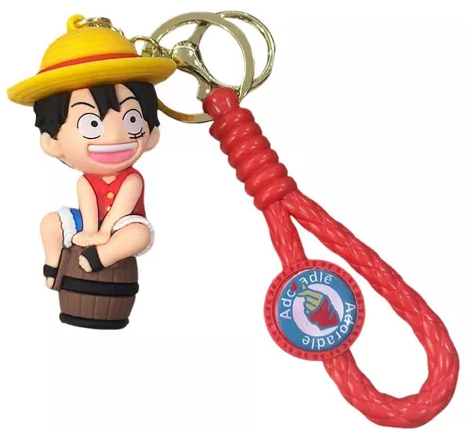 Chaveiro Borracha Luffy Anime