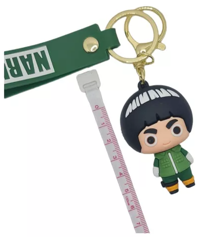 Chaveiro Anime Naruto Shippuden - Rock Lee Figura Ação