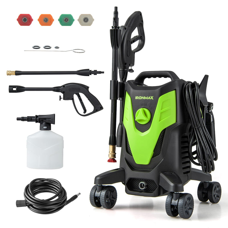 Costway Ironmax 2400 PSI at 1.7 GPM 120 V Electric Cold Water Pressure Washer, High-Pressure Hose