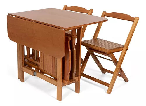 Conjunto Prático Dobrável Mesa 4 Cadeiras Bar LP