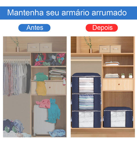 Saco Organizador Edredon Cobertor Multiuso Dobrável