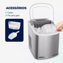 Máquina De Gelo Turbo Ice Premium Mondial Mg-12-gi Cinza 1,3L