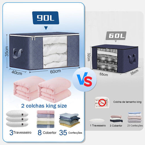 Saco Organizador Edredon Cobertor Multiuso Dobrável