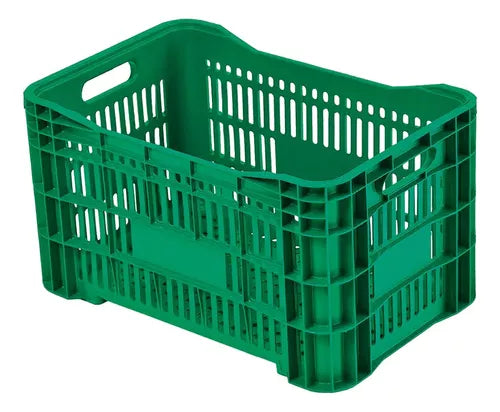 Caixa Plástica Colorida Agricola Hortifruti 50 Litros