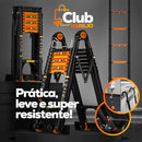 Escada Telescópica Dobrável De Liga De Alumínio - (PROMOÇÃO SOMENTE HOJE) + BRINDE EXCLUSIVO - FRETE GRÁTIS 🚚