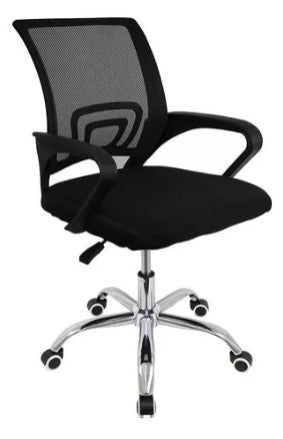Cadeira De Escritório Preto - Mesh Giratoria
