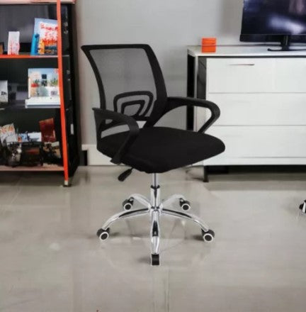 Cadeira De Escritório Preto - Mesh Giratoria