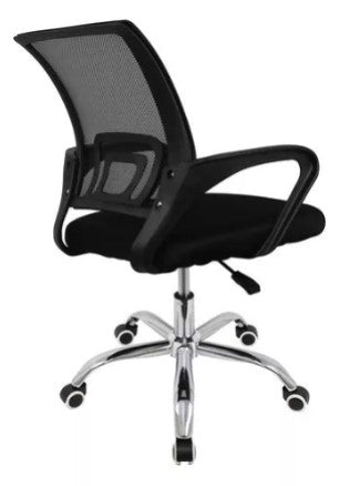Cadeira De Escritório Preto - Mesh Giratoria