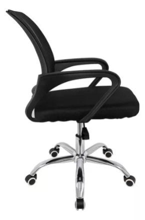 Cadeira De Escritório Preto - Mesh Giratoria