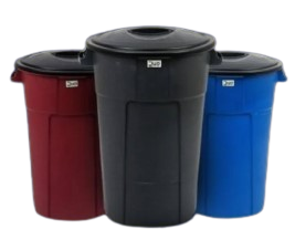BALDÃO COM TAMPA 110 LITROS