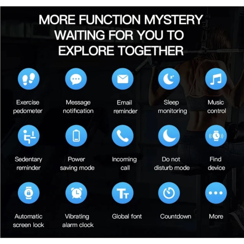 Smartwhatch Kumi gw4a ALEXA integrado tela HD, monitor de fitness, ip68 à prova d'água, para ios e android