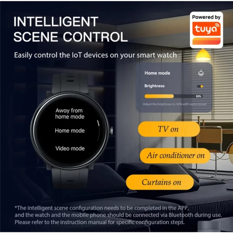 Smartwhatch Kumi gw4a ALEXA integrado tela HD, monitor de fitness, ip68 à prova d'água, para ios e android