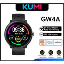 Smartwhatch Kumi gw4a ALEXA integrado tela HD, monitor de fitness, ip68 à prova d'água, para ios e android