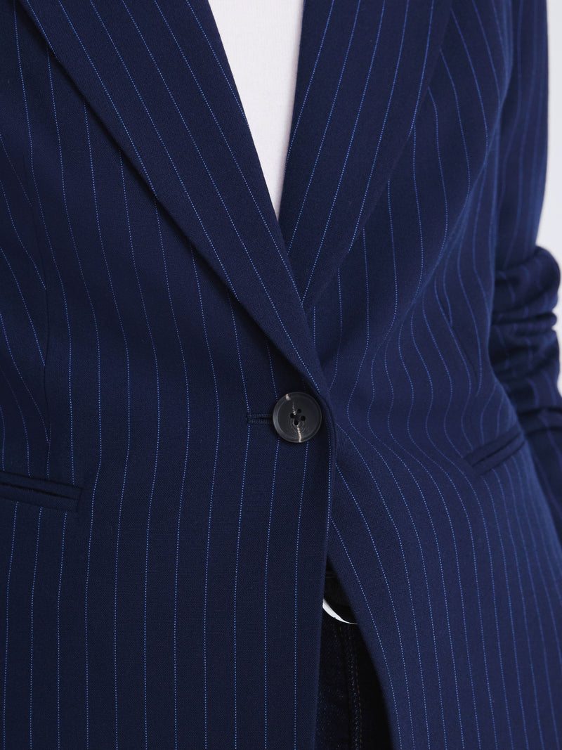 Free Assembly Women's Single Breasted Pinstripe Blazer, Sizes XS-XXL