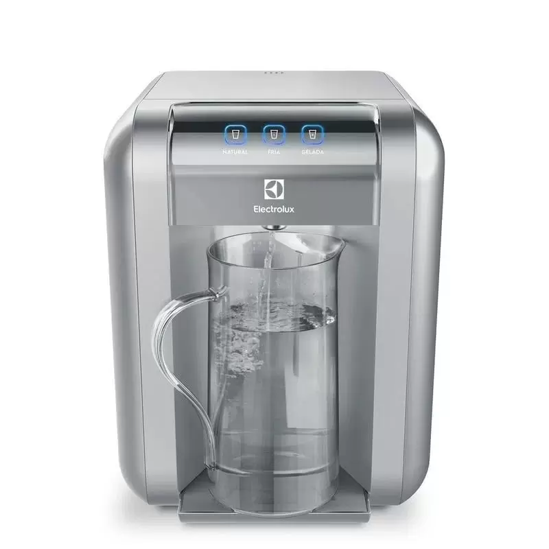 Purificador Electrolux Água Gelada, Fria e Natural com Painel Easy Touch Cinza (PE11X) Bivolt
