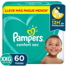 Kit 4 Pacotes Fraldas Descartáveis Infantil Pampers Confort Sec 🔥 Todos Tamanhos