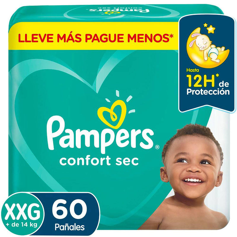 Kit 4 Pacotes Fraldas Descartáveis Infantil Pampers Confort Sec 🔥 Todos Tamanhos