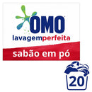 Kit 12cx Sabão Omo Em Pó - 800g  Lavagem Perfeita + Amaciante Downy Brisa de verão em galão 3 L