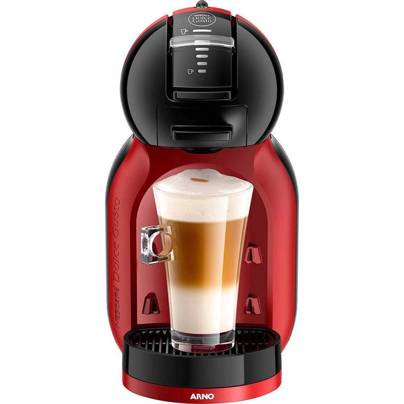 Cafeteira Expresso Arno Dolce Gusto Mini Me Vermelha e Preta + 48 cápsulas