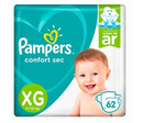 Kit 4 Pacotes Fraldas Descartáveis Infantil Pampers Confort Sec 🔥 Todos Tamanhos