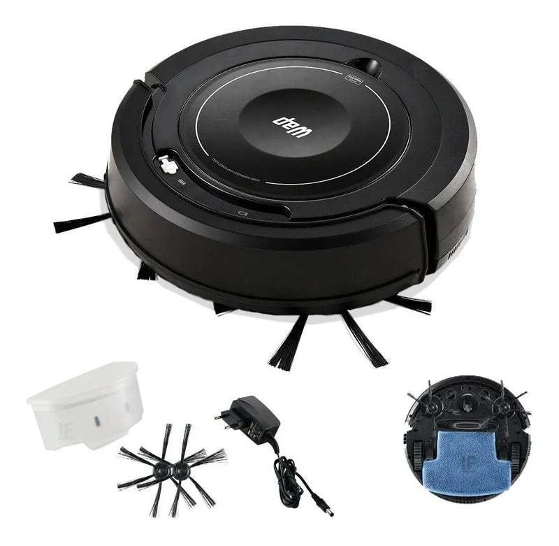 Robô aspirador e passa pano Wap Robot W100 preto 127V/220V